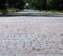 Brick section of 10th street