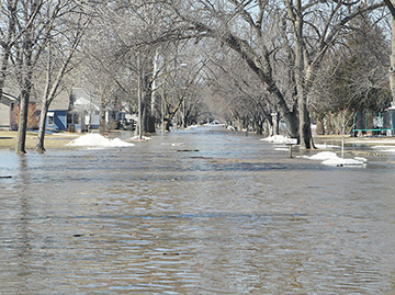 Water on Ninth Street