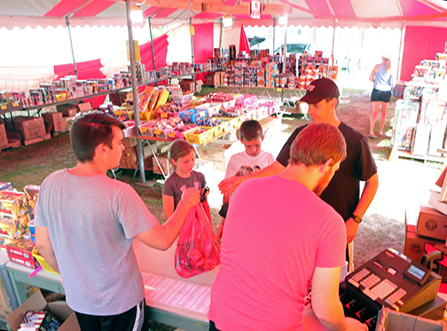 Fireworks stand