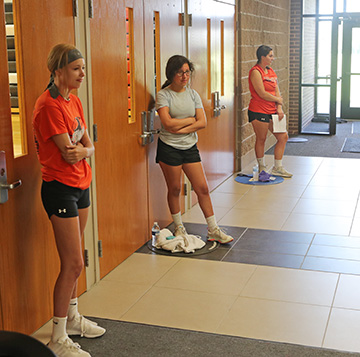 Spaced athletes