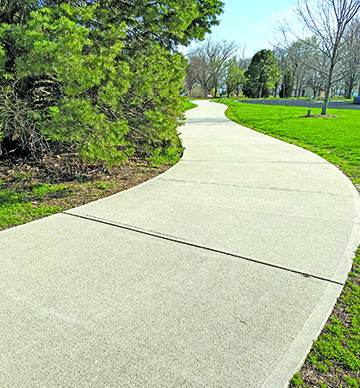 Cement trail